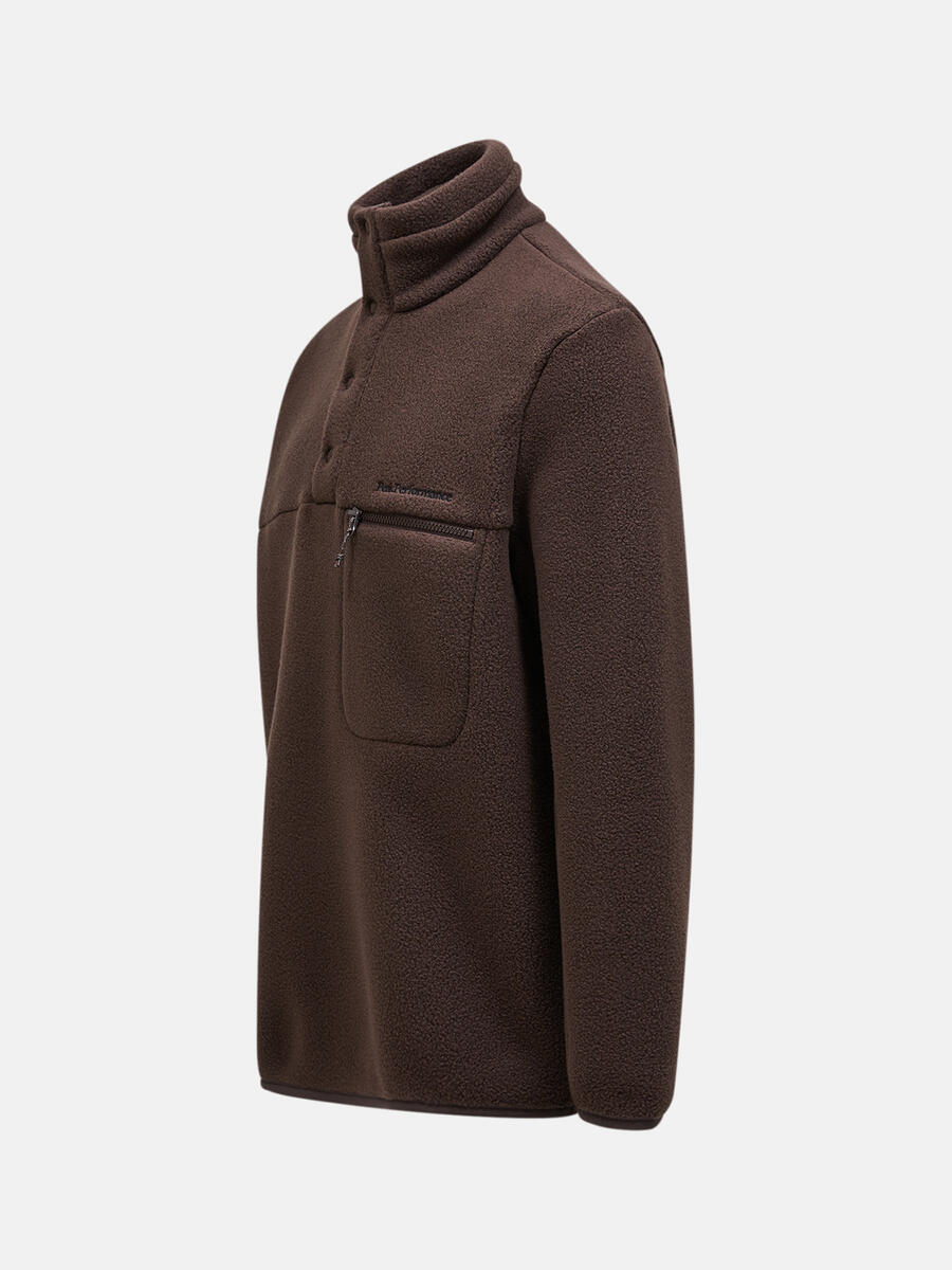Fleece Snap T-Neck Men - Afbeelding 4
